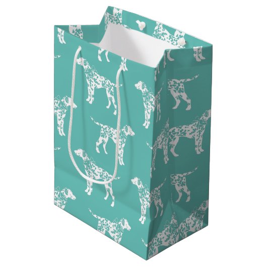 Sac Cadeau Moyen Chien dalmate chiot (Devant Angle)