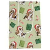 Sac Cadeau Moyen Chien de Noël (Dos)