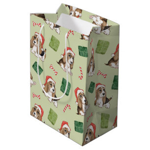 Sac Cadeau Moyen Chien de Noël
