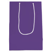 Sac Cadeau Moyen Chien de Noël sur violet (Dos)
