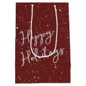 Sac Cadeau Moyen Chien de taule français de Noël (Dos)