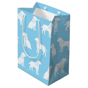 Sac Cadeau Moyen Chien du Labrador dans la grande boîte à cadeaux