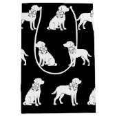 Sac Cadeau Moyen Chien du Labrador dans la grande boîte à cadeaux (Devant)