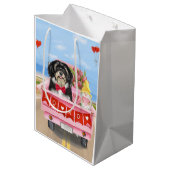 Sac Cadeau Moyen Chien Havanais Saint Valentin Camion (Dos Angle)