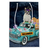 Sac Cadeau Moyen Chien-taureau français Halloween Camion Effrayant (Devant)