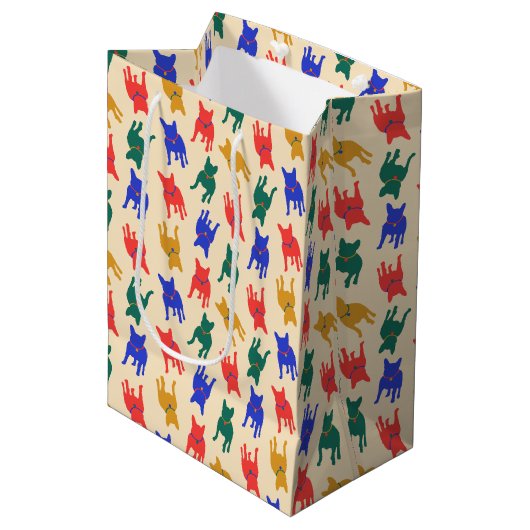 Sac Cadeau Moyen Chiens (Devant Angle)