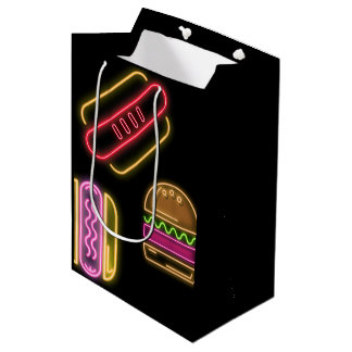 Sac Cadeau Moyen Chiens chauds et hamburger de restauration rapide