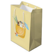 Sac Cadeau Moyen Chiens d'ananas Pina Colada (Dos Angle)