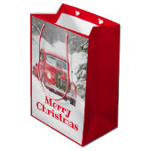 Sac Cadeau Moyen Chiens dans un camion (Dos Angle)