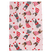 Sac Cadeau Moyen Chiens de Saint-Valentin (Dos)