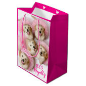 Sac Cadeau Moyen Chiens de Tiaras (Dos Angle)