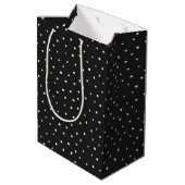 Sac Cadeau Moyen Chiffre d'anniversaire fille avec marguerites (Dos Angle)