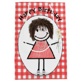 Sac Cadeau Moyen Chiffre d'anniversaire fille en Basket sur En vich (Devant)