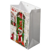 Sac Cadeau Moyen Chih Tzu Chien Noël (Devant Angle)