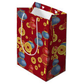 Sac Cadeau Moyen Chine Bonne année (Dos Angle)