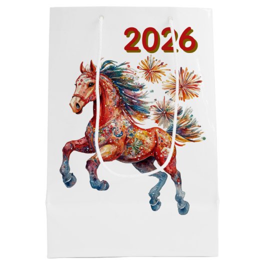 Sac Cadeau Moyen Chinese New Year 2026 (Dos)
