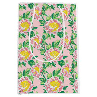 Sac Cadeau Moyen Chinoiserie rose Floral