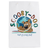 Sac Cadeau Moyen Chiot Scooby-Doo "One Super Pup" (Devant)