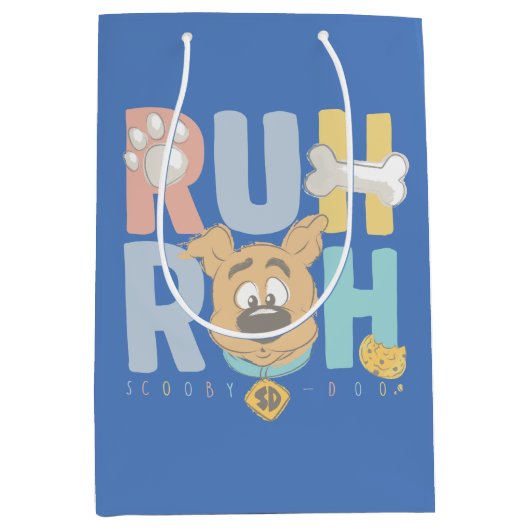 Sac Cadeau Moyen Chiot Scooby-Doo "Ruh Roh" (Devant)