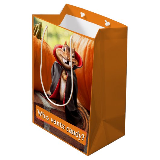 Sac Cadeau Moyen Chipmunk Vampire (Dos Angle)