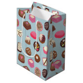Sac Cadeau Moyen Chocolat confiserie (Devant Angle)