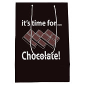 Sac Cadeau Moyen Chocolat Il est temps pour le chocolat (Dos)