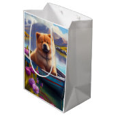Sac Cadeau Moyen Chow Chow sur une pagaie : une aventure Pittoresqu (Dos Angle)