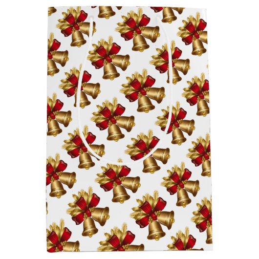 Sac Cadeau Moyen Christmas Bells (Devant)