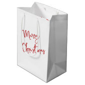 Sac Cadeau Moyen Christmas Candy Canes Tied with a Bow (Dos Angle)