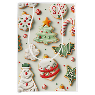 Sac Cadeau Moyen Christmas Cookies and Sprinkles