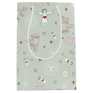 Sac Cadeau Moyen Christmas decoration, Colorful ,seamless pattern,