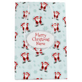 Sac Cadeau Moyen Christmas Elements Santa Claus (Devant)