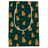 Sac Cadeau Moyen Christmas Gingerbread Trees Wrapping Paper (Devant)
