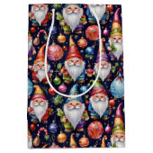 Sac Cadeau Moyen Christmas Gnomes (Devant)