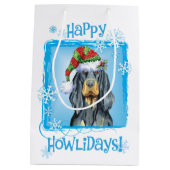 Sac Cadeau Moyen Christmas Gordon Setter (Dos)