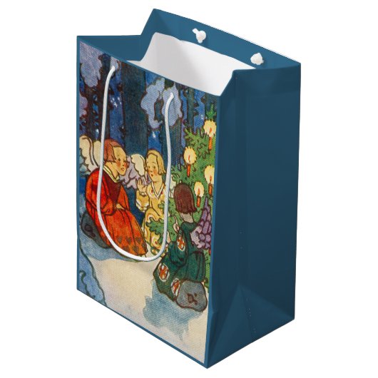 Sac Cadeau Moyen Christmas in the forest - Zdenek Guth (Devant Angle)