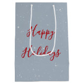 Sac Cadeau Moyen Christmas Moose With Holiday Lights (Dos)