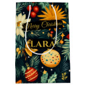 Sac Cadeau Moyen Christmas Ornaments with Name Area  (Devant)