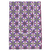 Sac Cadeau Moyen Christmas Poinsettia Stars gift bag medium  (Dos)