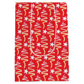 Sac Cadeau Moyen Christmas Star Red  (Dos)