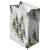 Sac Cadeau Moyen Christmas trees in the Woods (Devant Angle)