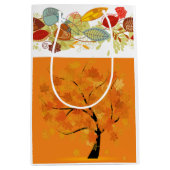 Sac Cadeau Moyen Chute de l'automne (Devant)