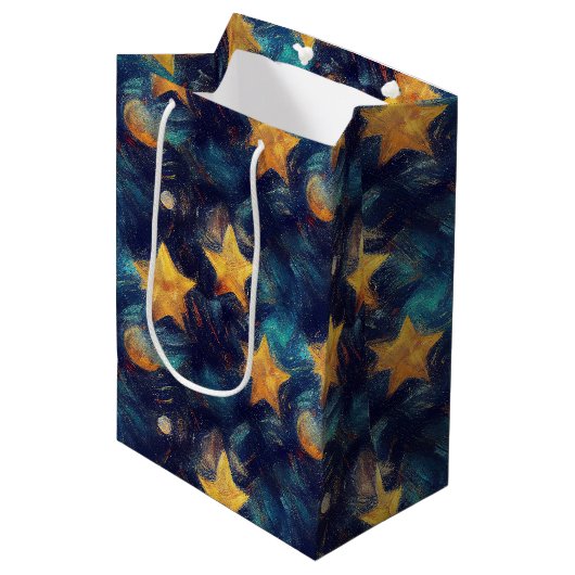 Sac Cadeau Moyen Ciel étoilé (Devant Angle)