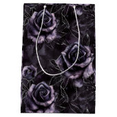 Sac Cadeau Moyen Cimetière violet Rose gothique occulte (Dos)