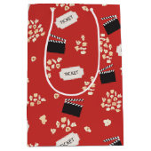 Sac Cadeau Moyen Cinéma Popcorn Retro (Devant)