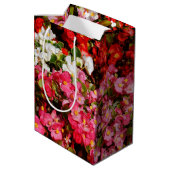 Sac Cadeau Moyen Cire colorée Begonias (Dos Angle)