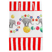 Sac Cadeau Moyen Cirque Thème Elephant Fête d'anniversaire (Dos)
