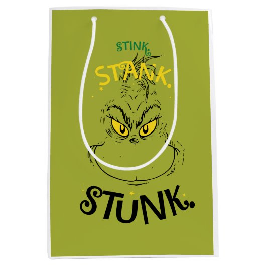Sac Cadeau Moyen Citation Grinch Mister Stink Stunk (Devant)