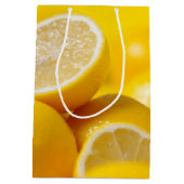 Sac Cadeau Moyen Citron jaune (Dos)