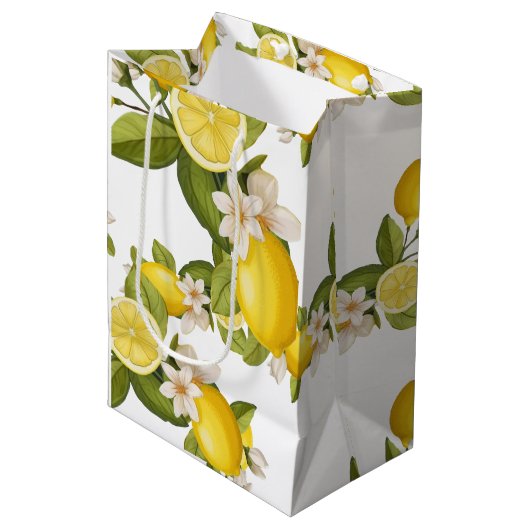 Sac Cadeau Moyen citron vert (Devant Angle)